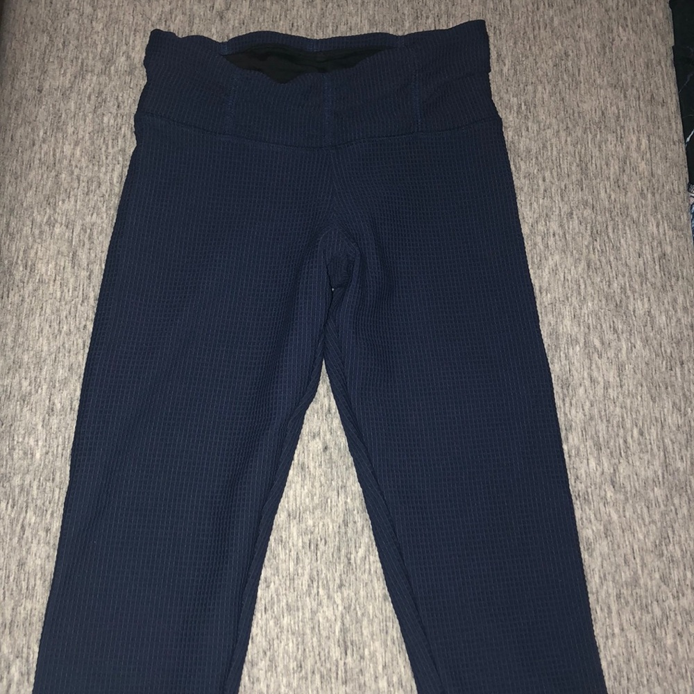 STRUT-THIS NAVY WAFFLE LEGGING